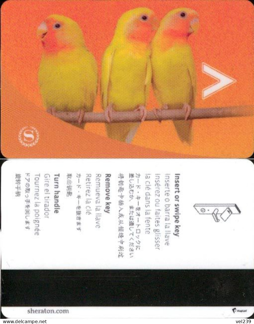 Sheraton. Parrot - Hotel Keycards