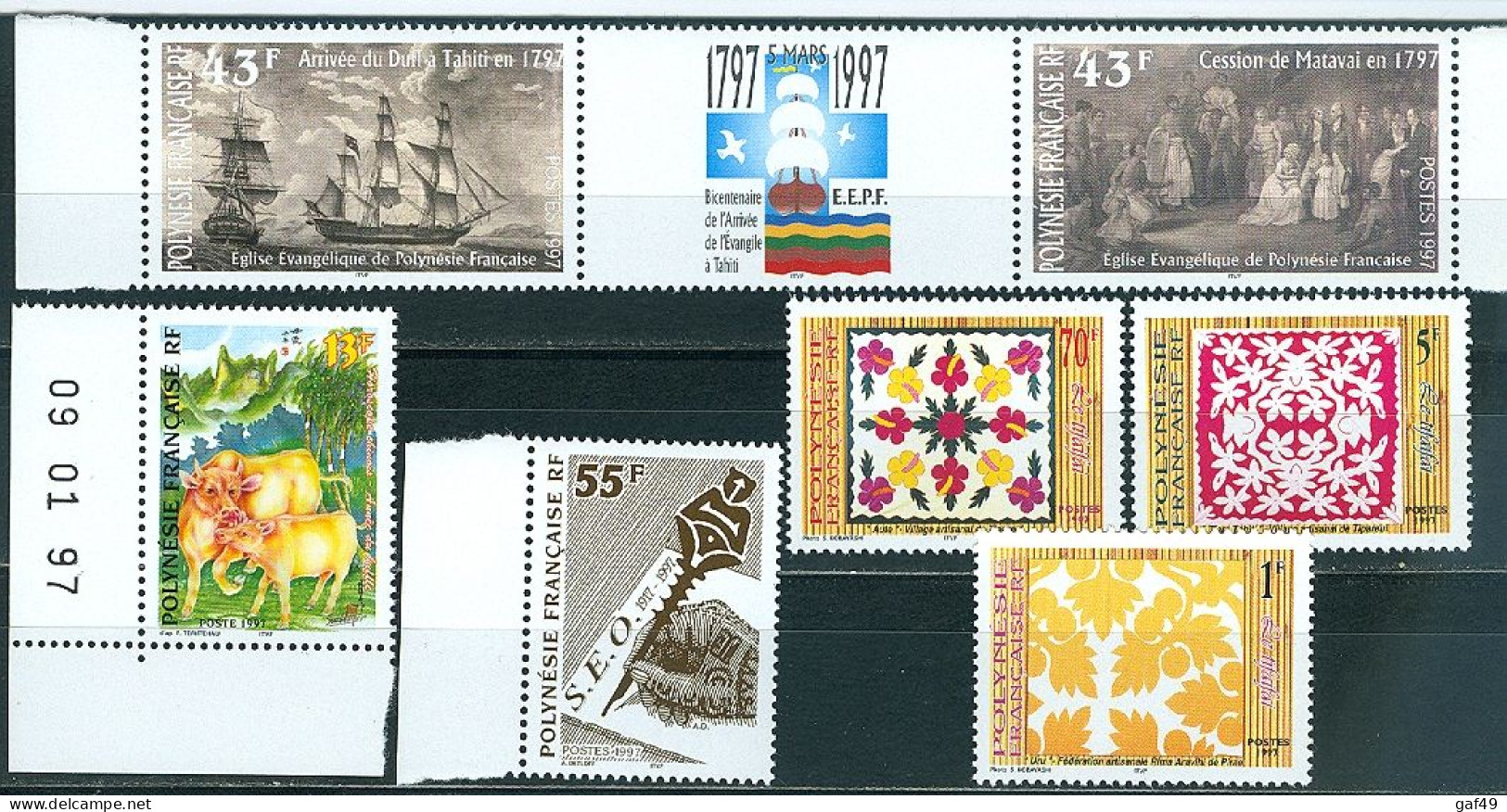 Polynésie N°Y&T 524 à 533  Sujets Divers  Neufs Sans Charnière Très Frais 2 Scans - Unused Stamps