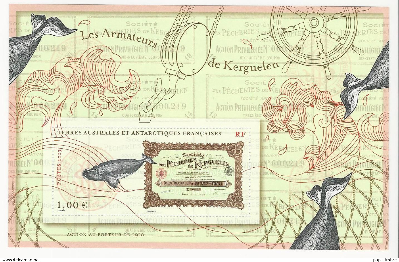 TAAF-2013 Les Armateurs De Kerguelen - N° F685 ** - Blocks & Sheetlets