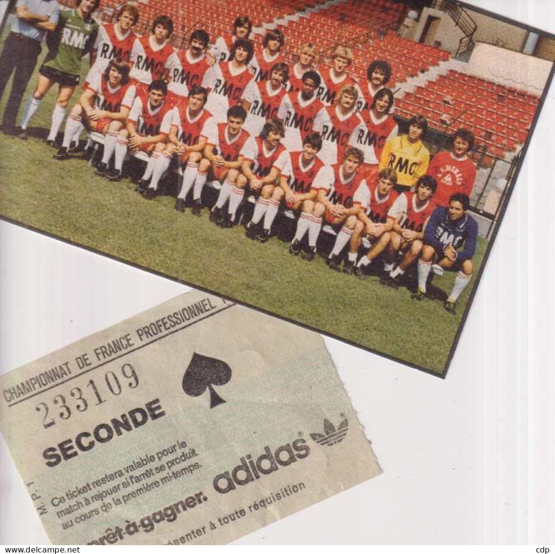 Lot AS MONACO  1980 - Tickets D'entrée