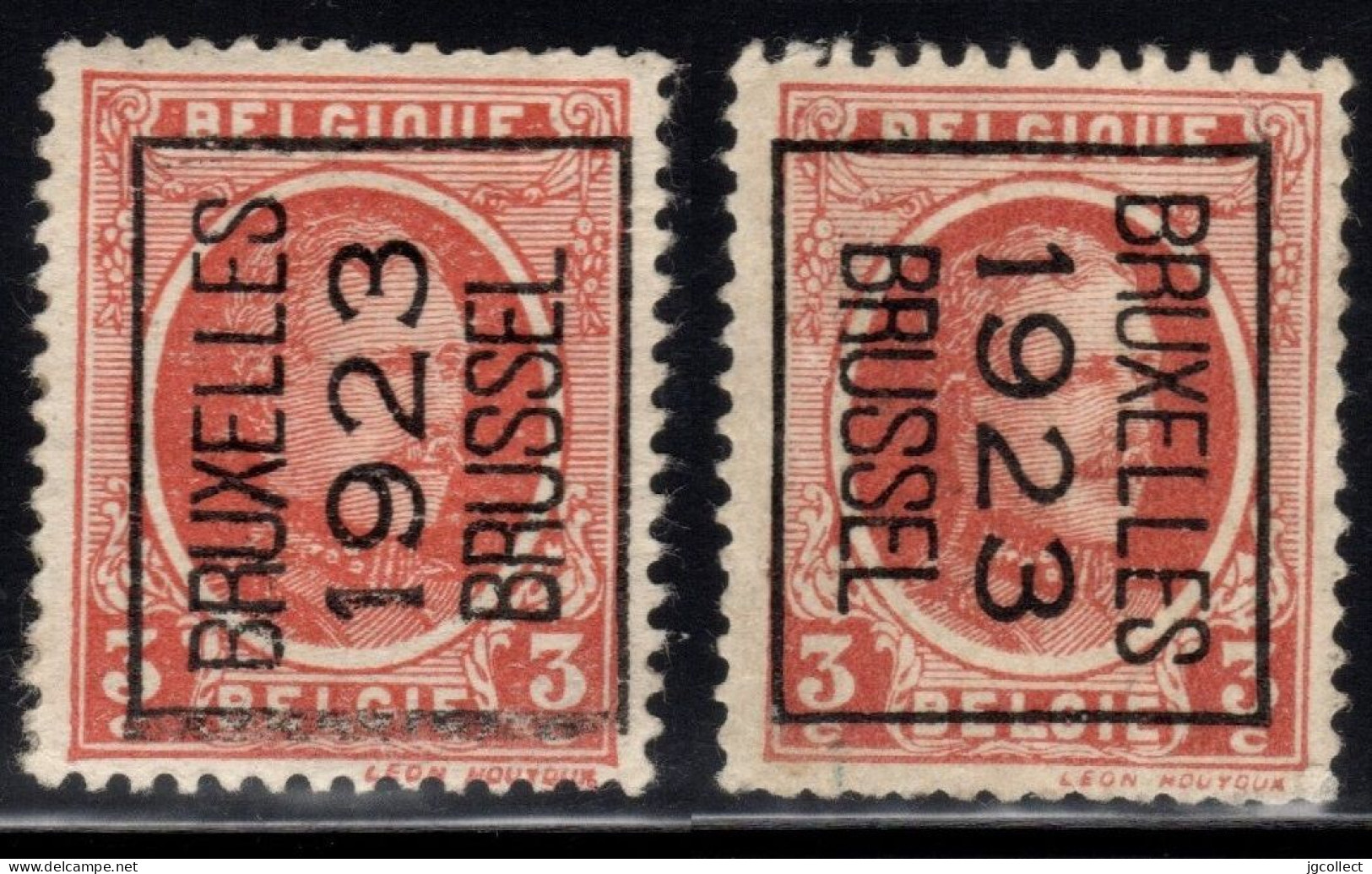 Typo 78 A+B (BRUXELLES 1923 BRUSSEL) - O/used - Sobreimpresos 1922-31 (Houyoux)