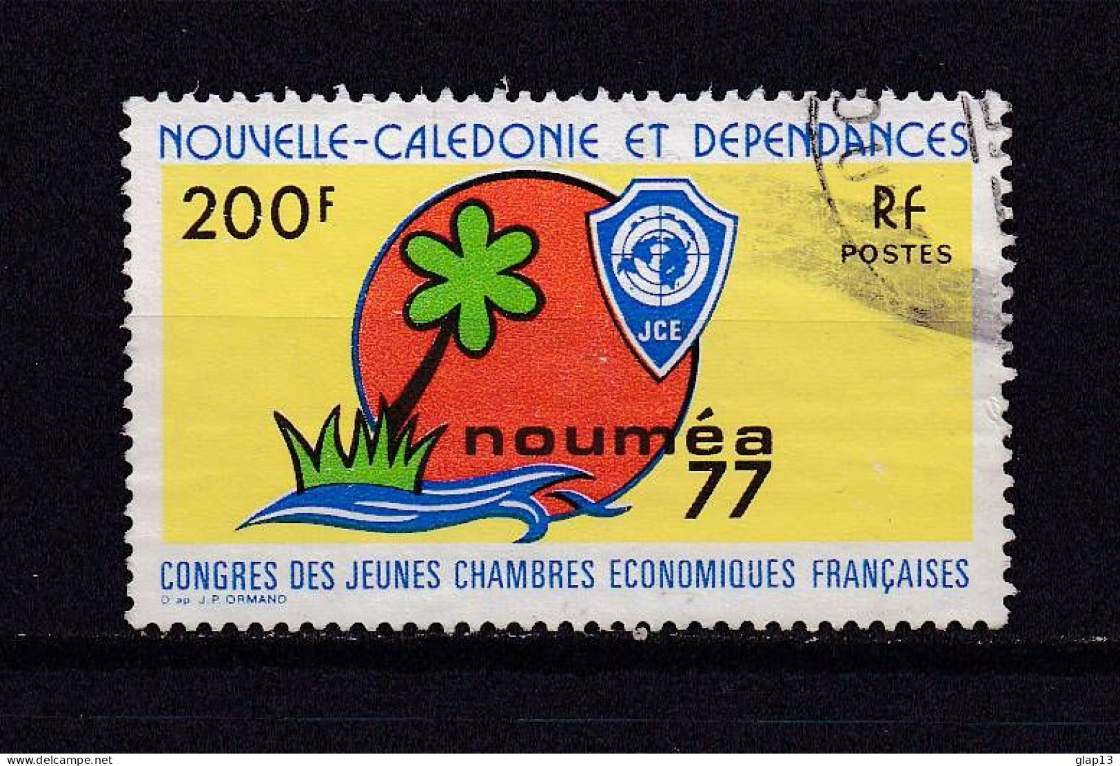 NOUVELLE-CALEDONIE 1977 TIMBRE N°413 OBLITERE CONGRES - Gebraucht