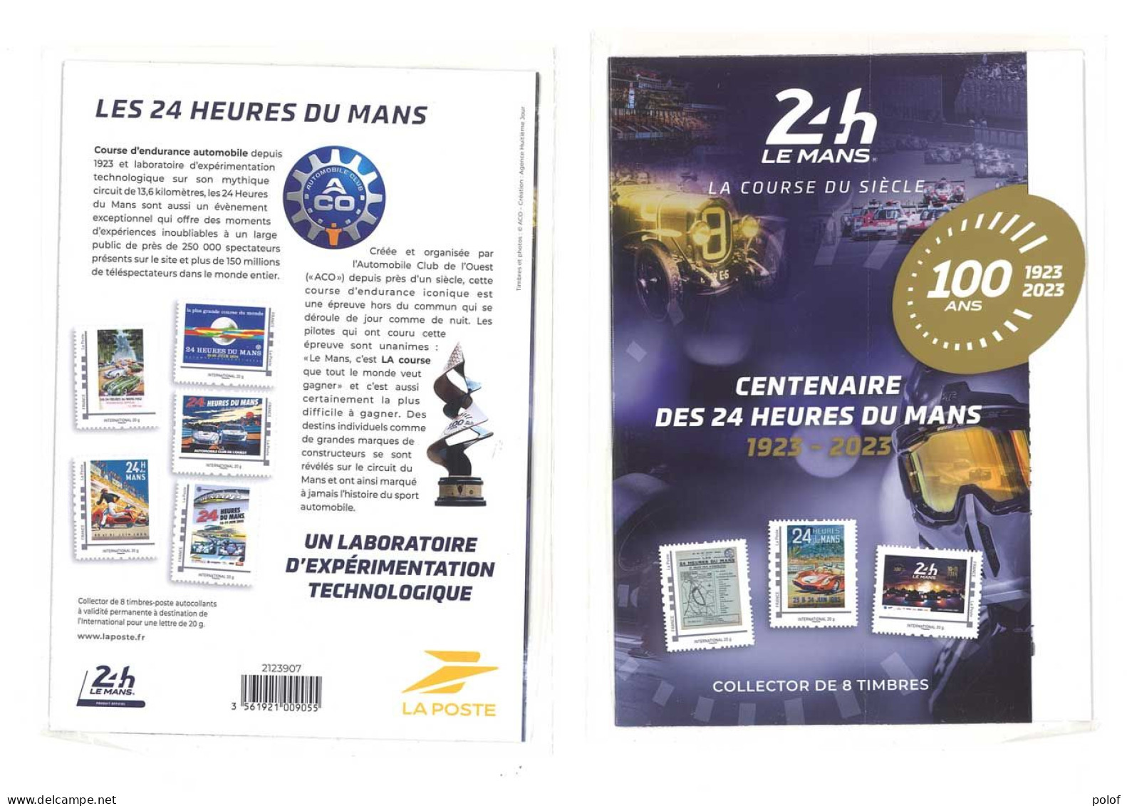 COLLECTOR -  Centenaire Des 24 Heures Du Mans - Bloc De 8 Timbres (Lettre Internatonale ) Sous Blister) (C 80) - Collectors