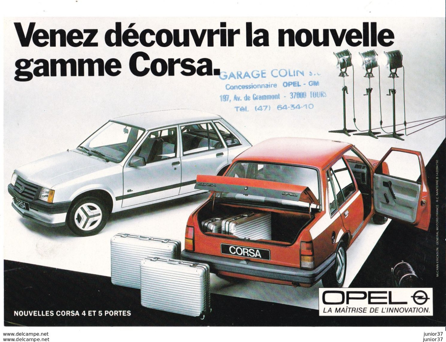 Prospectus Gamme Opel Corsa, GT, GLS - Advertising