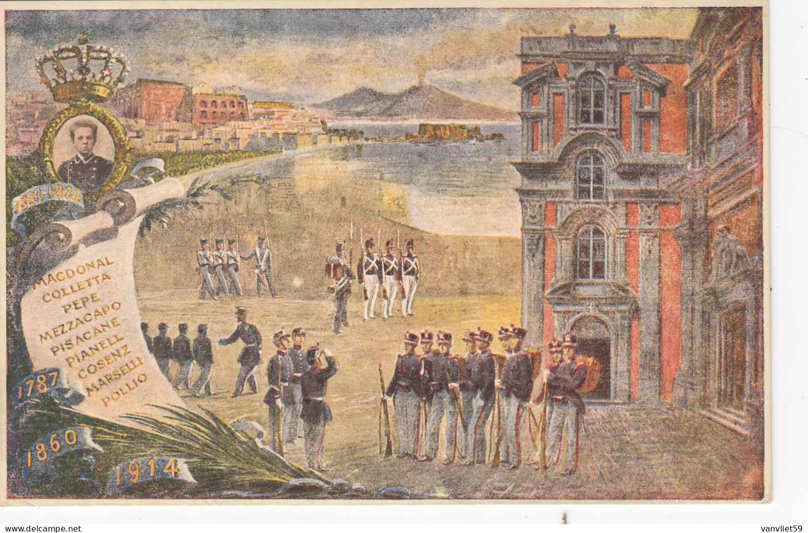 NAPOLI-COLLEGIO MILITARE- CARTOLINA NON VIAGGIATA -ANNO 1915? - Napoli (Neapel)