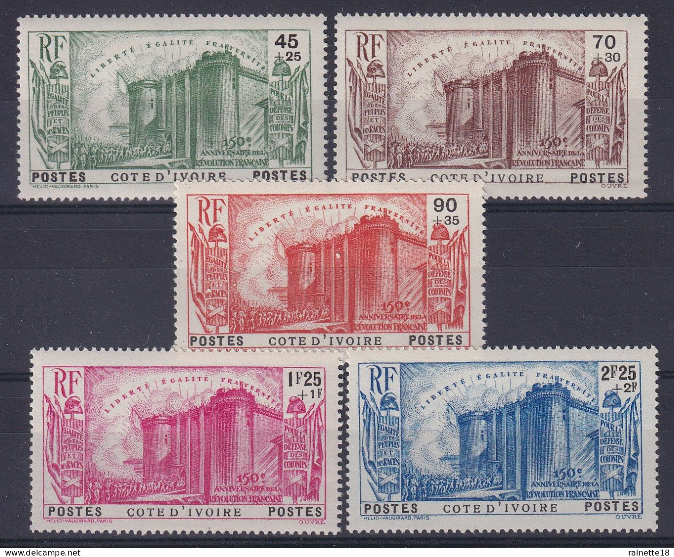 Côte D'Ivoire                  146/150 ** - Unused Stamps