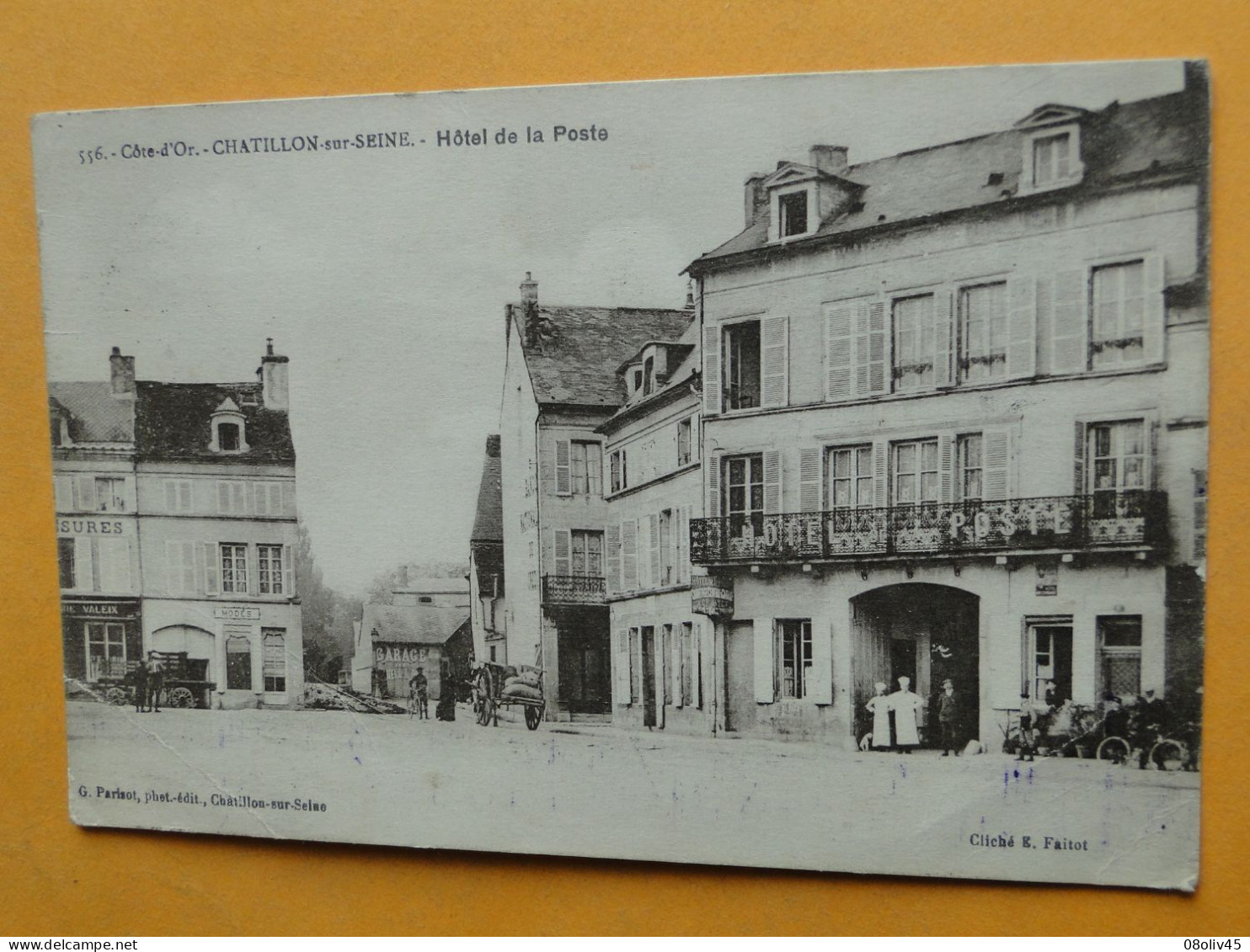 CHATILLON Sur SEINE -- Hôtel De La Poste - ANIMATION - Cachet " Artillerie Section Des Forges De Lyon Détach. Châtillon" - Chatillon Sur Seine