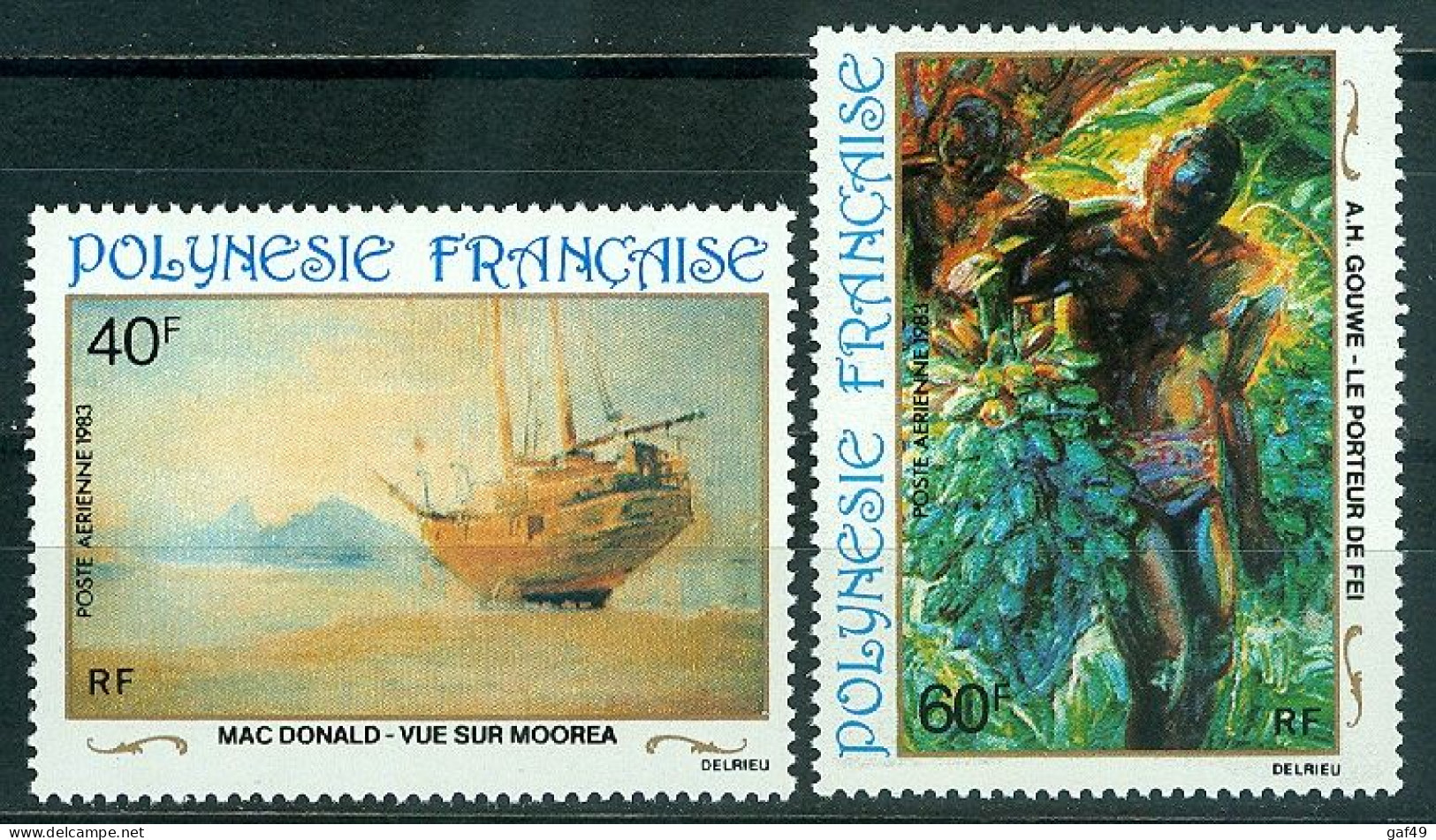 Polynésie N°Y&T PA 175 178 179 William Bligh Peintures Neufs Sans Charnière Très Frais 2 Scans - Nuovi