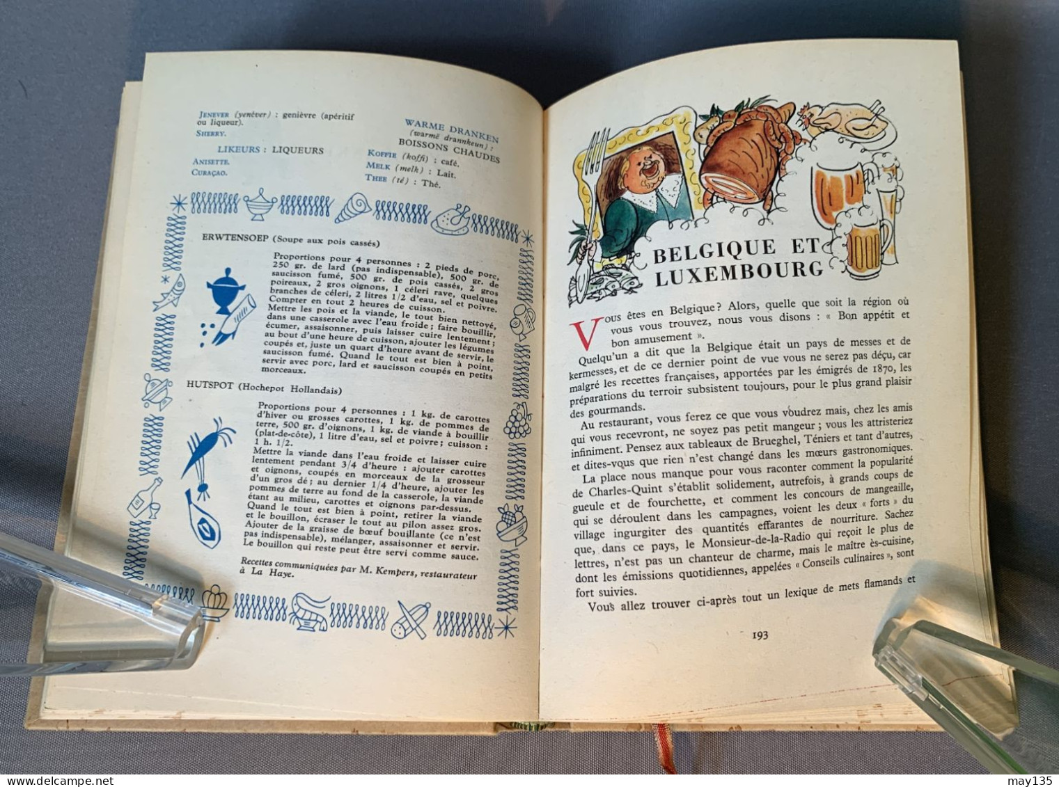 anno 1952 - Le Monde à table -  Illustré - Doré Ogrizek - ed. Odé