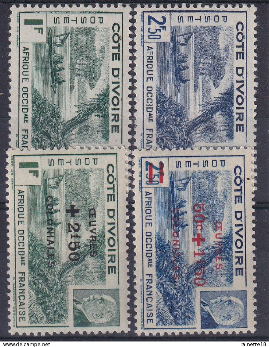 Côte D'Ivoire              169/170 ** - 175/176 ** - Unused Stamps