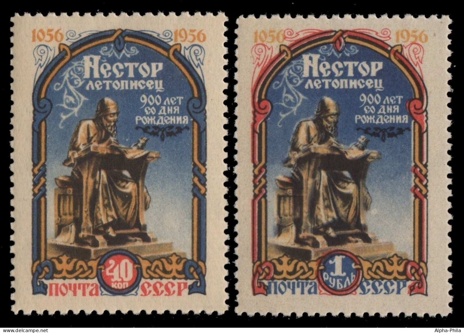 Russia / Sowjetunion 1956 - Mi-Nr. 1872-1873 ** - MNH - Nestor - Ongebruikt