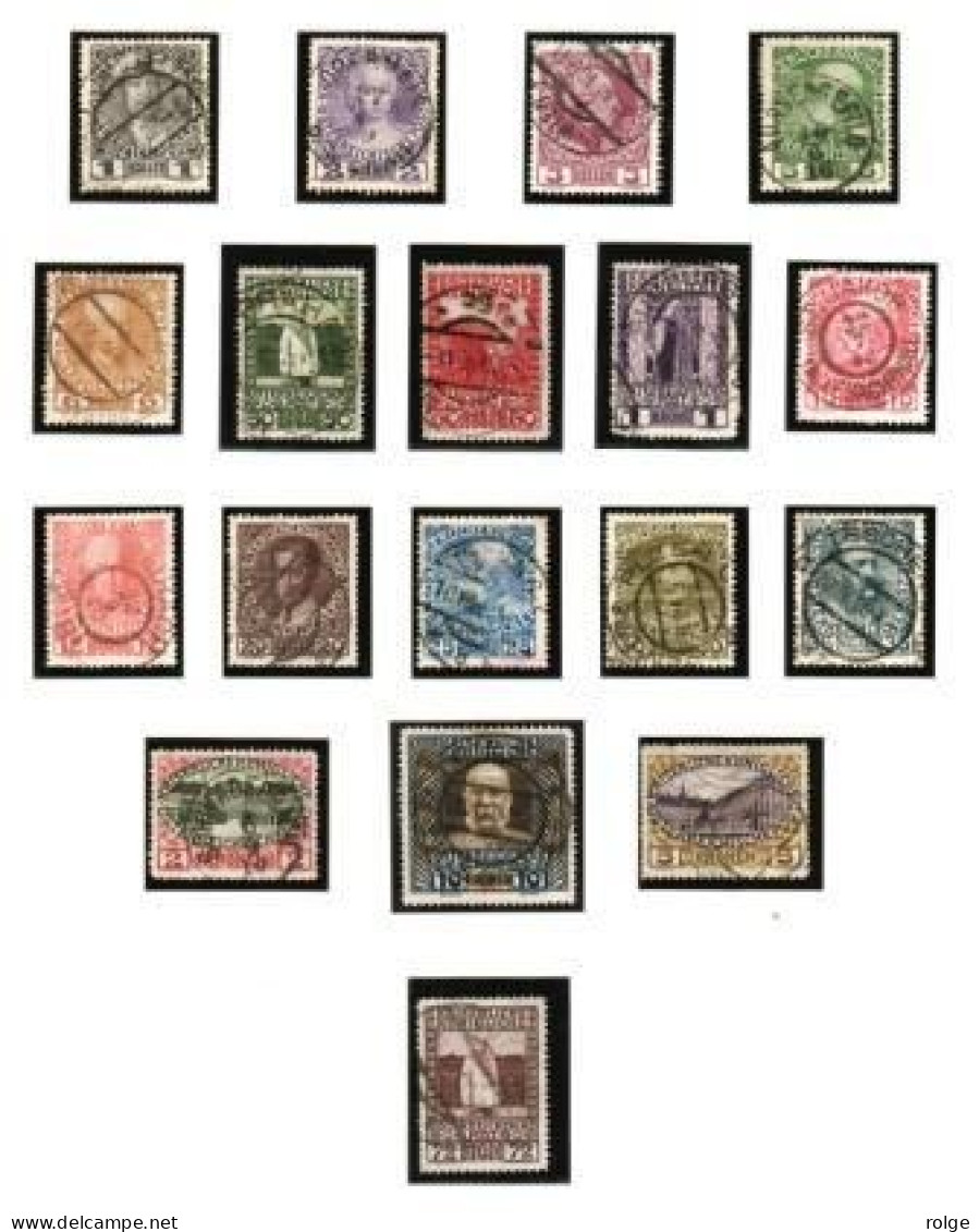 D175  Yvert 101/17   Centrale Afstempeling - Used Stamps