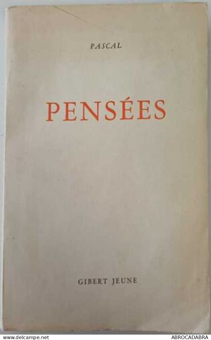 Pensées- Nouvelle édition Illustrée Et Annotée. Présentée Par Henri Massis - Psicologia/Filosofia