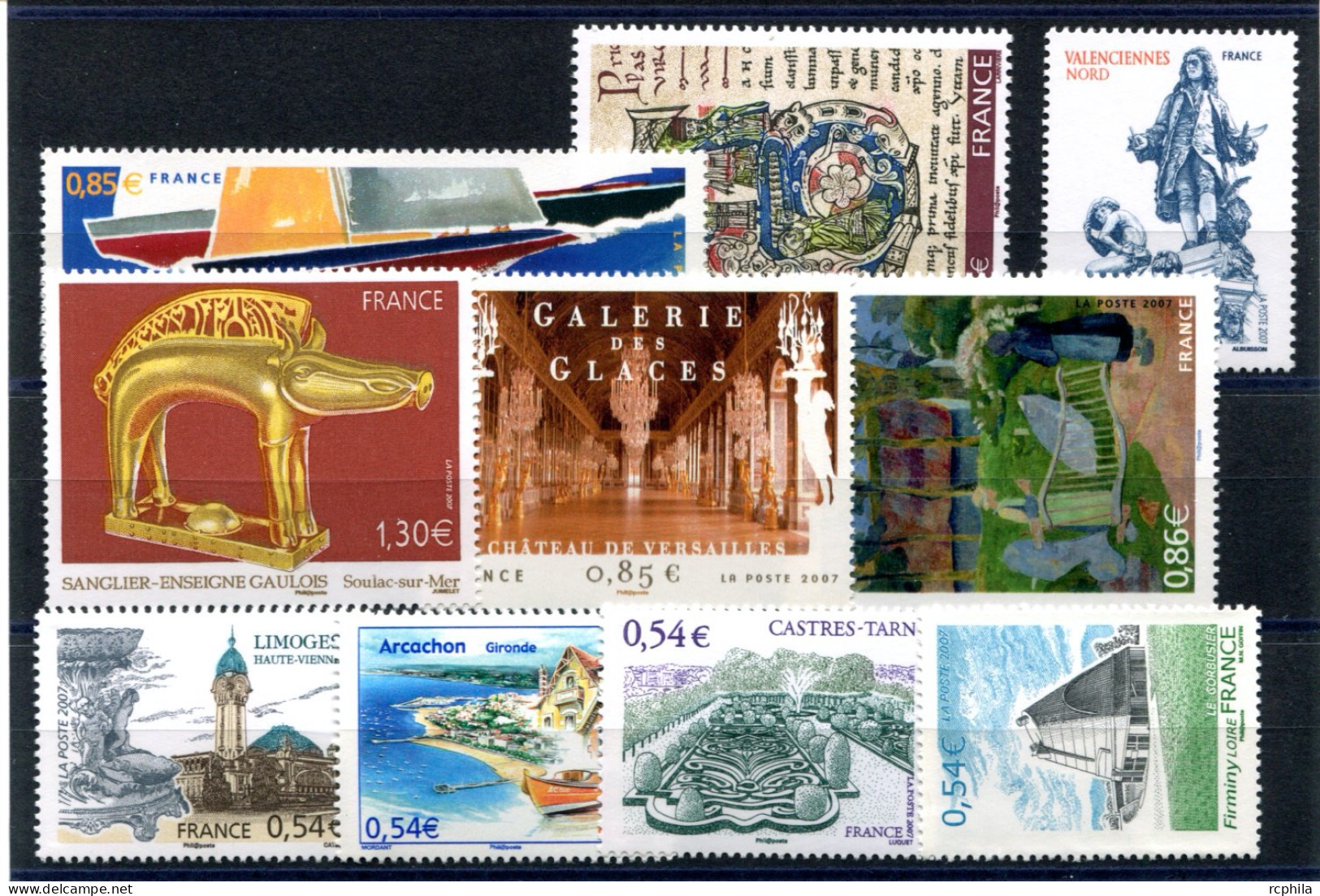 RC 27622 FRANCE 2007 LOT DE TIMBRES EN EURO VENDU A LA FACIALE = 7,16€ NEUFS ** MNH TB - Nuevos