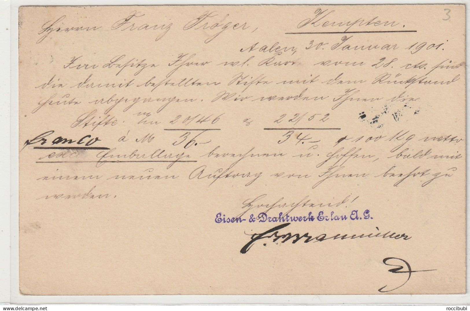 Königreich Württemberg, Aalen - Postal  Stationery