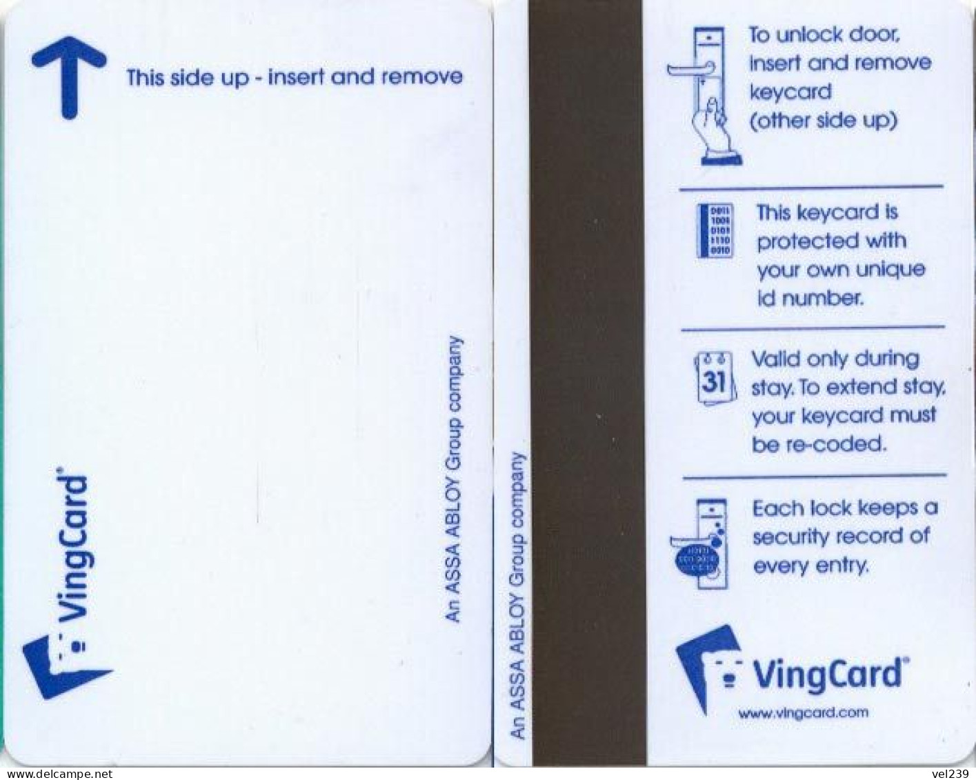 Vingcard - Hotelsleutels (kaarten)