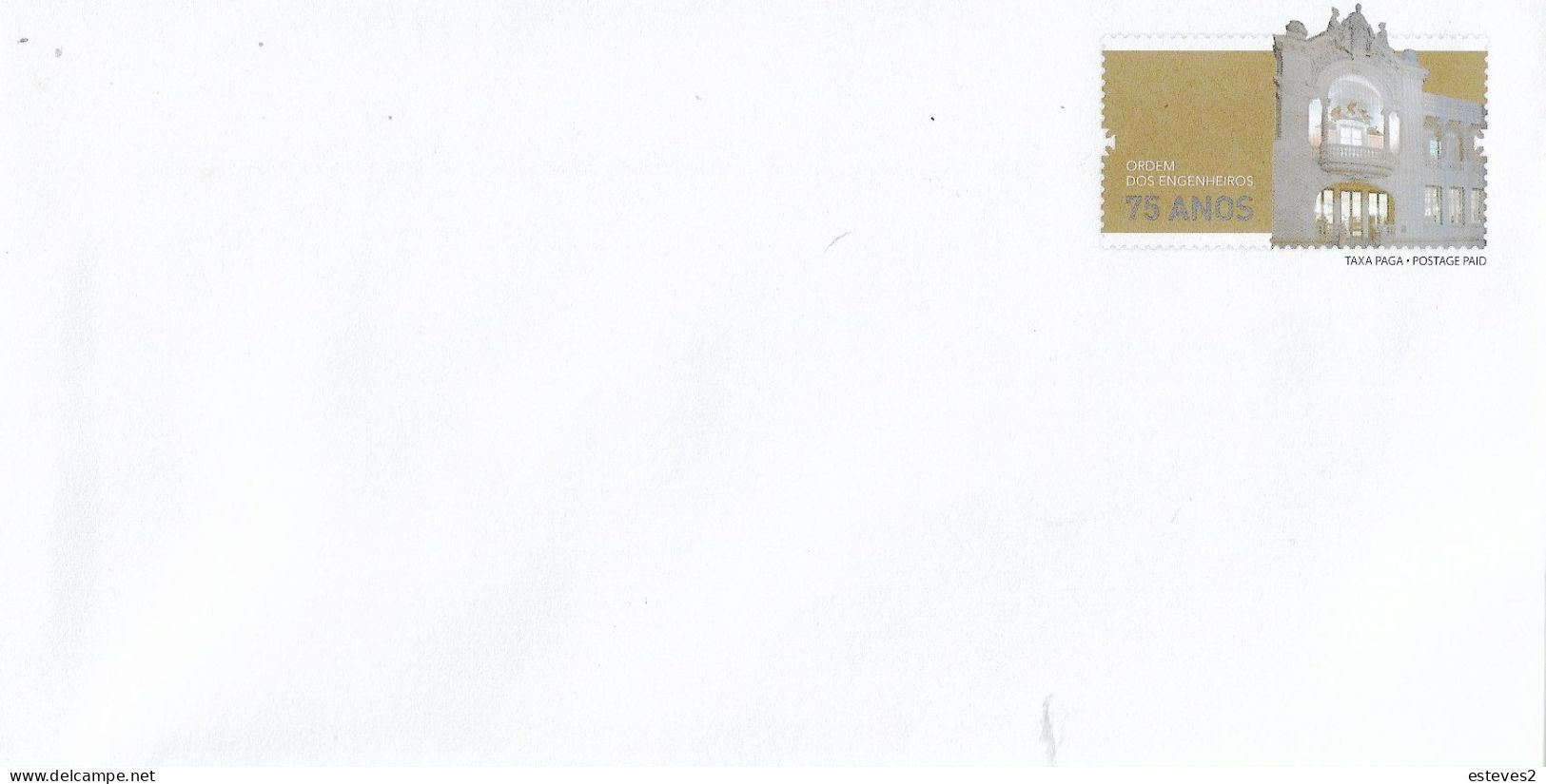 Portugal 2011 , Stationery Envelope , 75 Years Of Ordem Dos Engenheiros , Enginneers , Engineering , Unused - Postal Stationery