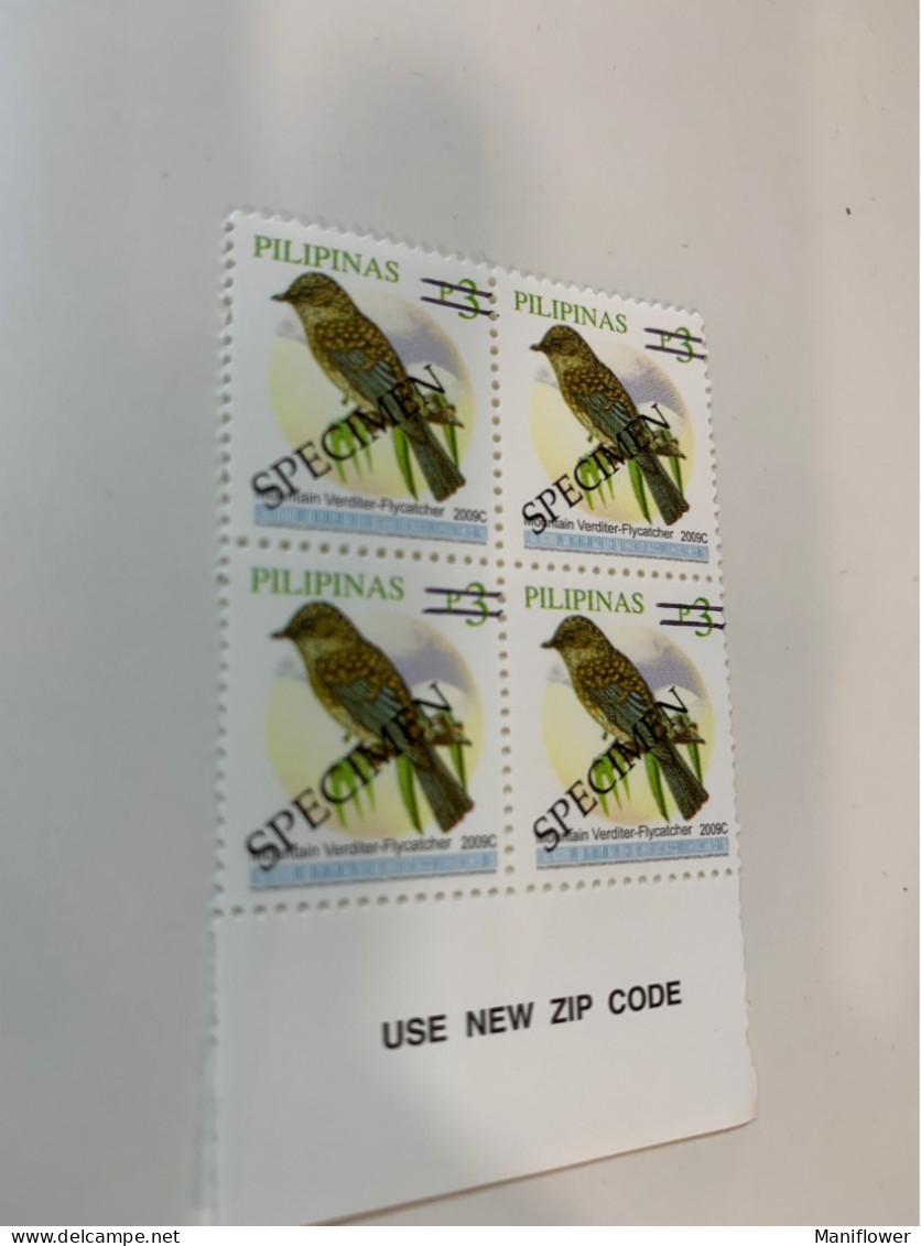 Philippines Stamp MNH Specimen Birds Block - Philippines