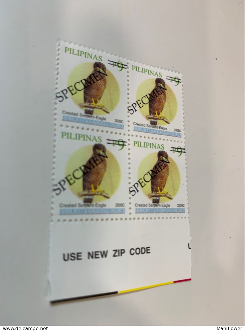 Philippines Stamp MNH Specimen Birds Block - Philippines