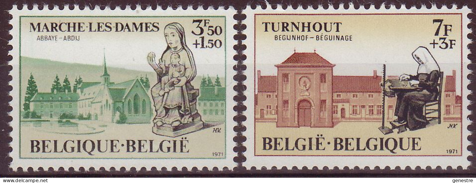 Belgique - 1971 - COB 1571 à 1572 ** (MNH) - Neufs