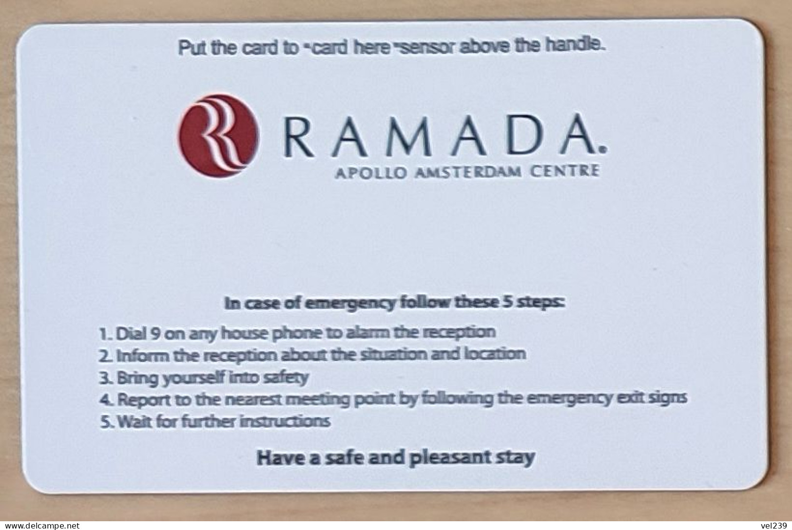 Ramada. Apollo Amsterdam - Hotel Keycards