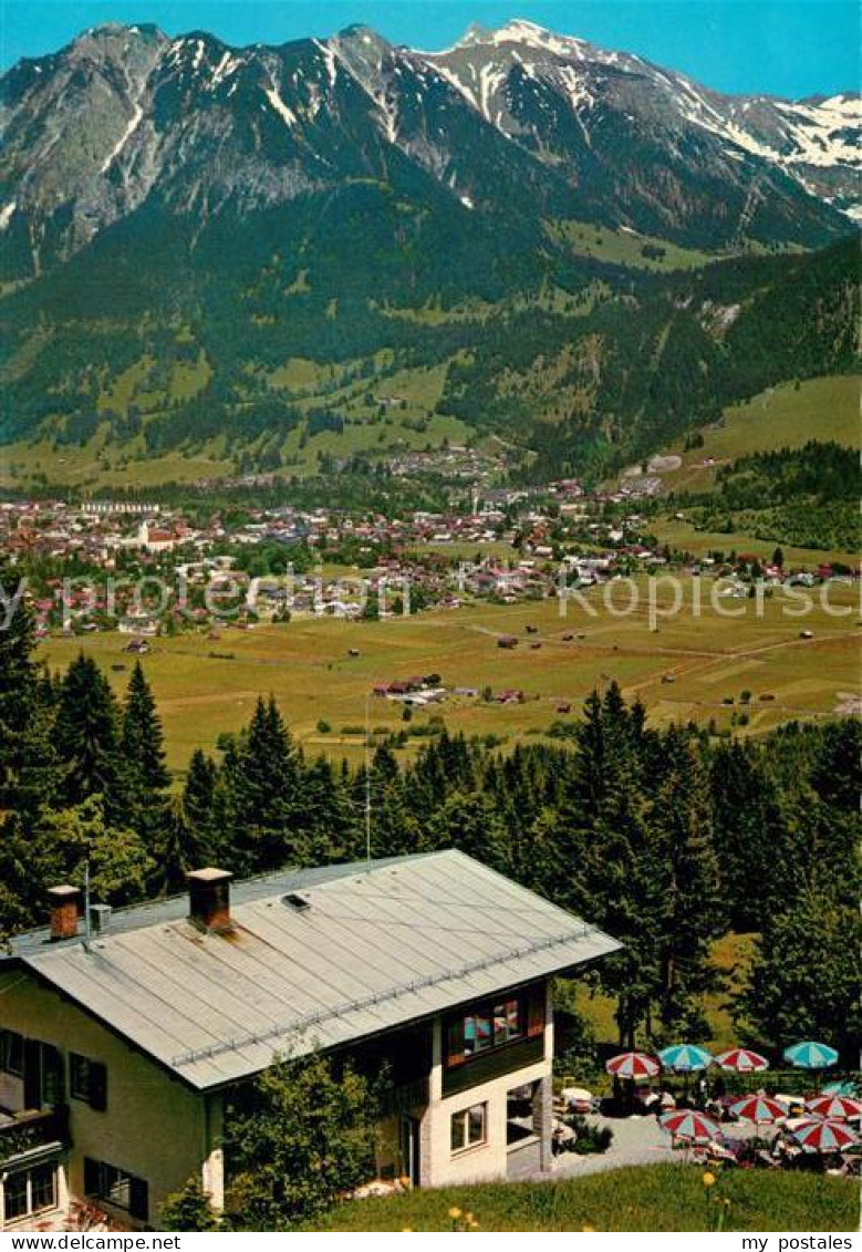 73310165 Oberstdorf Blick Vom Cafe Bergkristall Rubihorn Nebelhorn Allgaeuer Alp - Oberstdorf