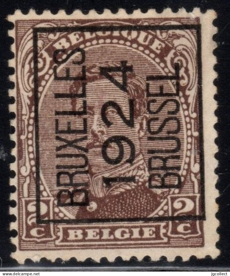 Typo 89A (BRUXELLES 1924 BRUSSEL) - O/used - Typos 1922-26 (Albert I.)