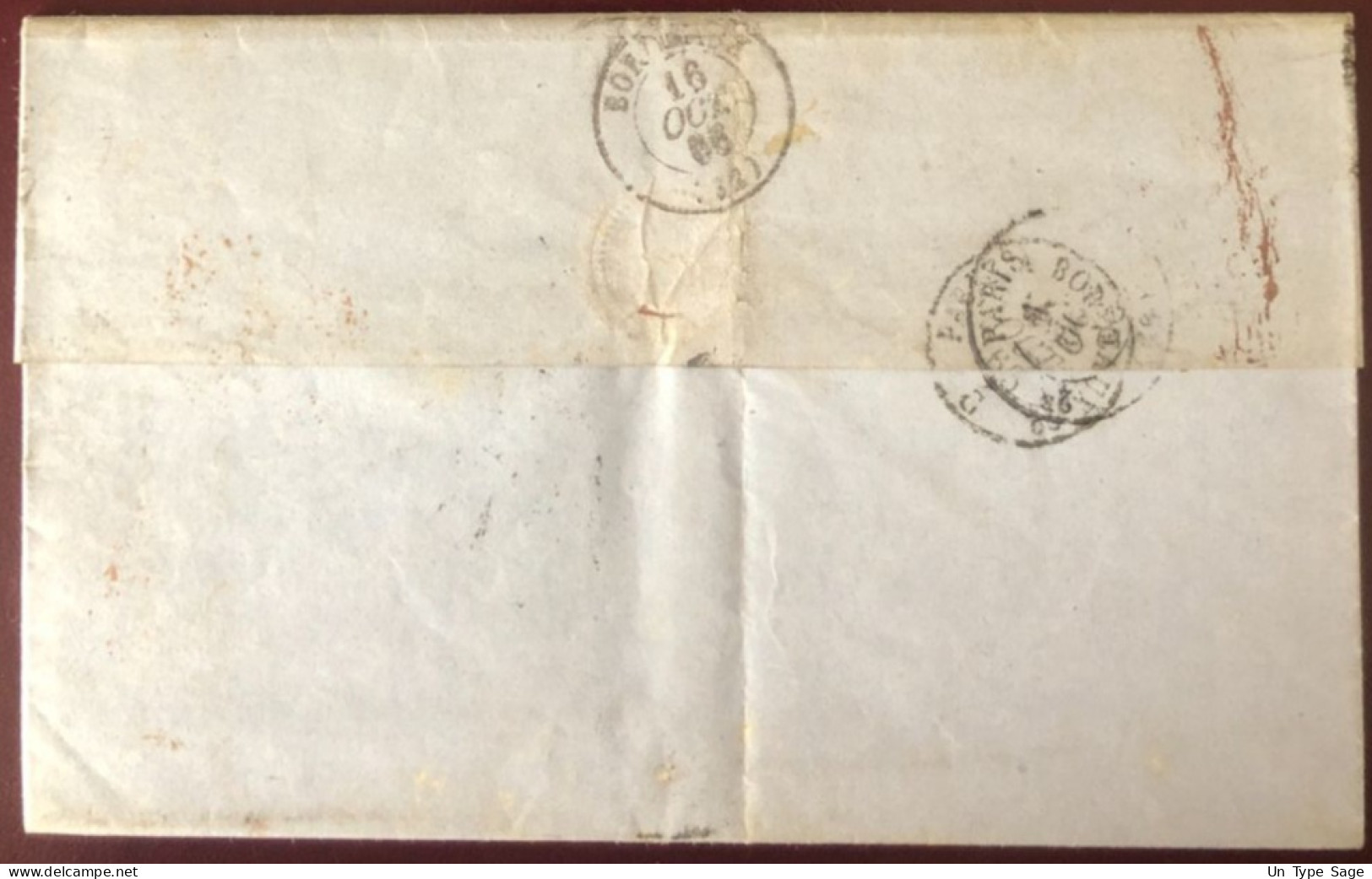 Etats-Unis, Lettre De San Francisco 10.9.1866 Pour La France, Paquebot Constitution - Cachet 30 Et 16 - (C112) - Poststempel