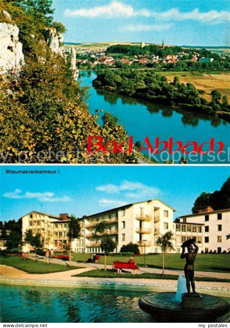 73310134 Bad Abbach Panorama Blick Ueber Die Donau Felsen Krankenhaus Bad Abbach - Bad Abbach