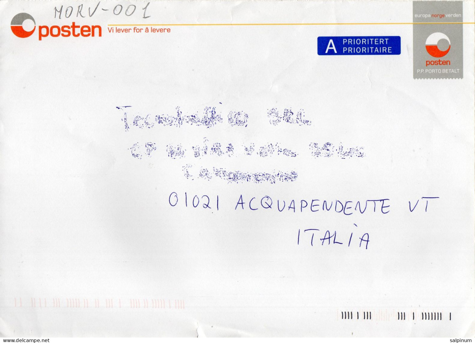 Philatelic Envelope With Stamps Sent From NORWAY To ITALY - Briefe U. Dokumente