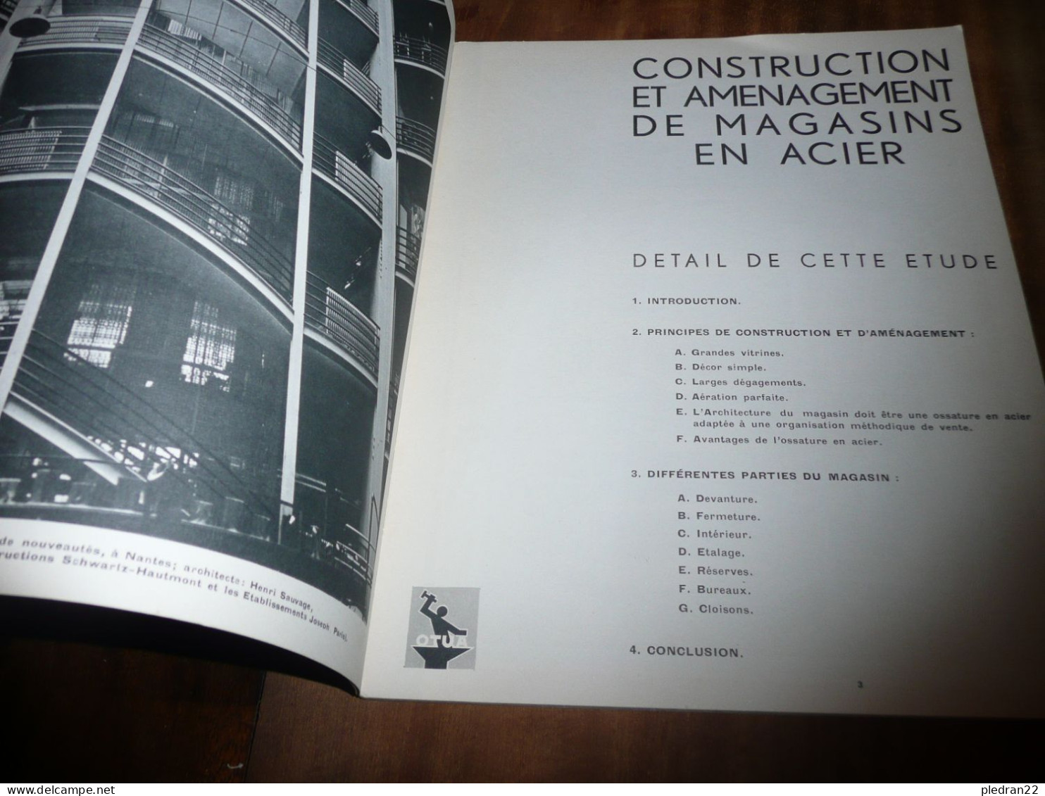 ARCHITECTURE REVUE ACIER N° 5 CONSTRUCTION ET AMENAGEMENT DE MAGASINS EN ACIER OTUA 1931 - Kunst