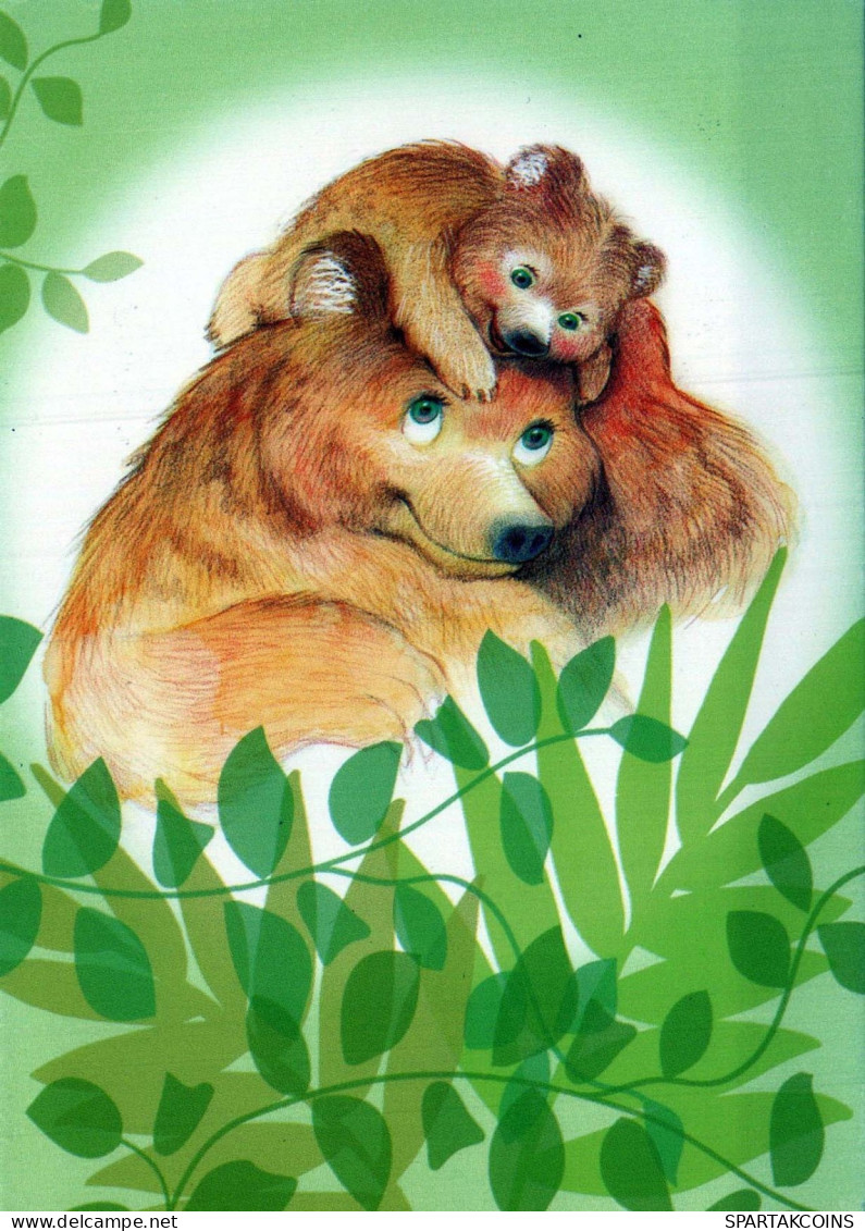 BEAR Animals Vintage Postcard CPSM #PBS366.GB - Ours