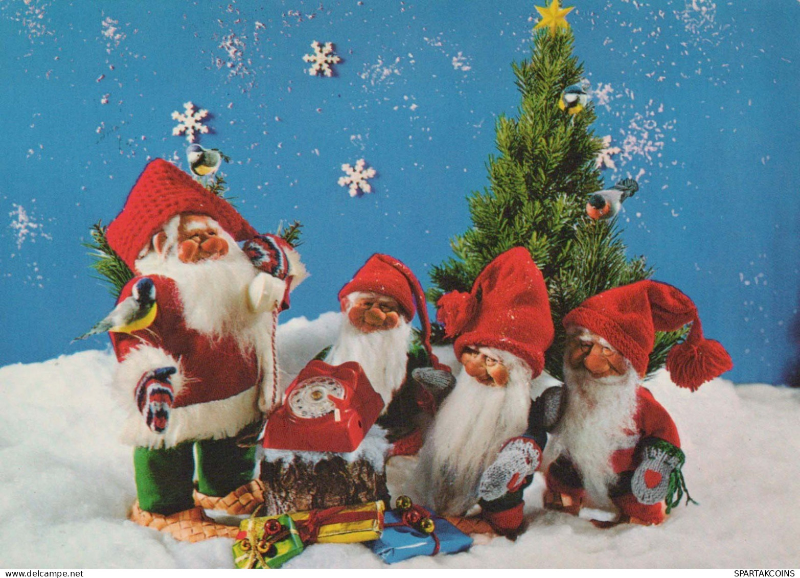 SANTA CLAUS Happy New Year Christmas Vintage Postcard CPSM #PBB011.GB - Santa Claus