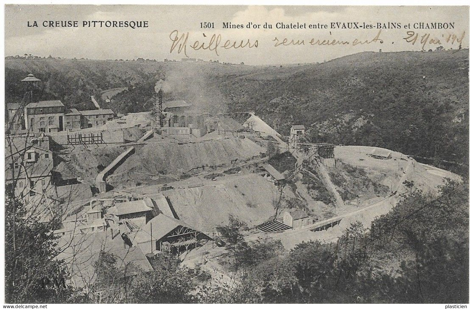 ENTRE EVAUX ET CHAMBON, MINES D'OR DU CHATELET - Chambon Sur Voueize