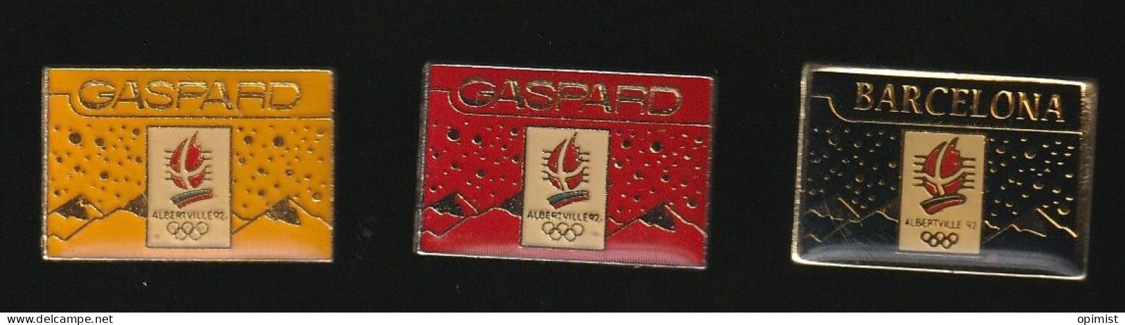 77711-série De 3 Pin's.Jeux Olympiques Barcelone.Gaspard. - Olympische Spiele