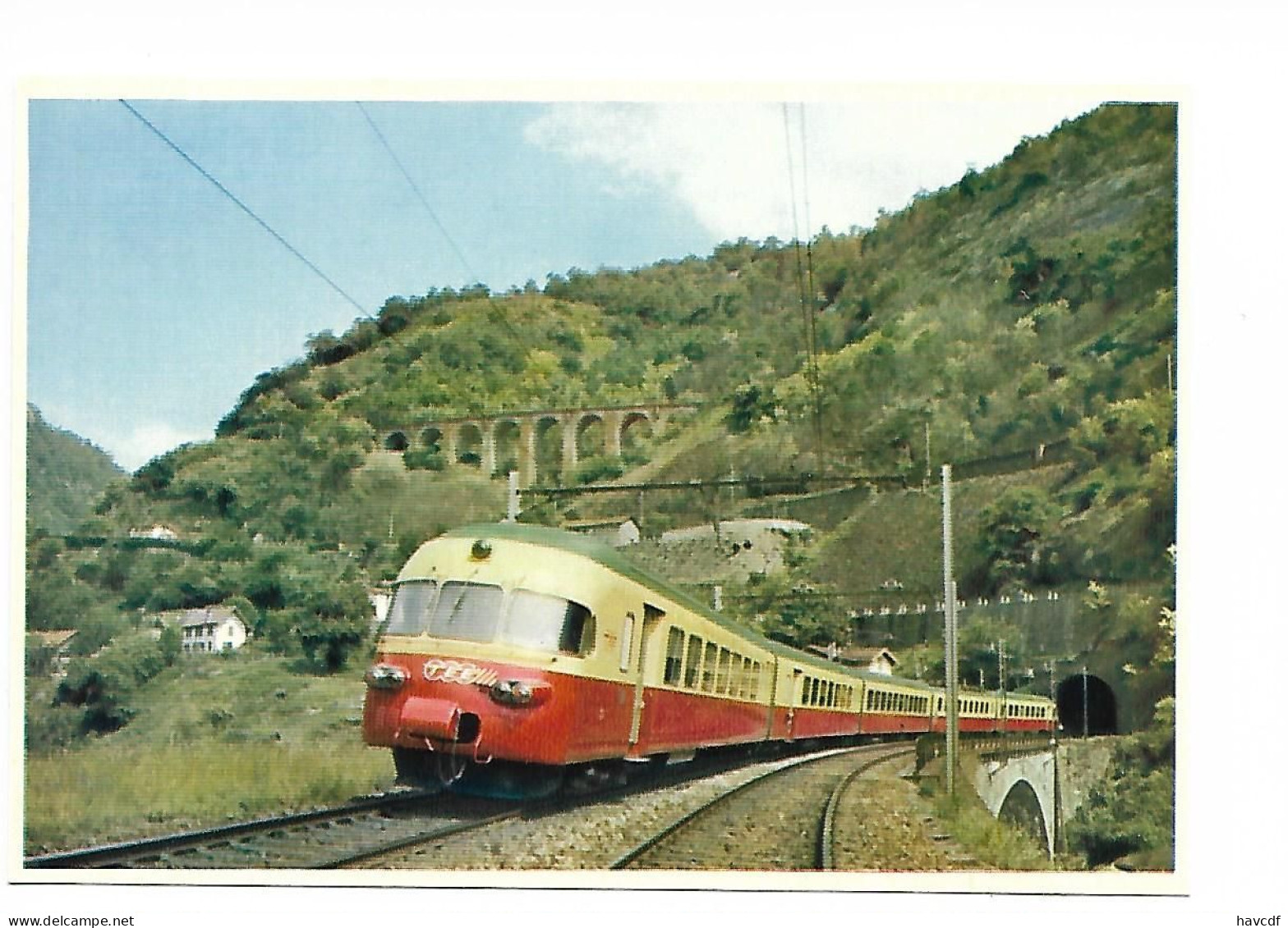 CPM - Editions De "La Vie Du Rail" Format 9,5 X 14 Cm - 3 - La Rame T.E.E. - MILAN-ZÜRICH à Pianotondo (SUISSE) - Trains