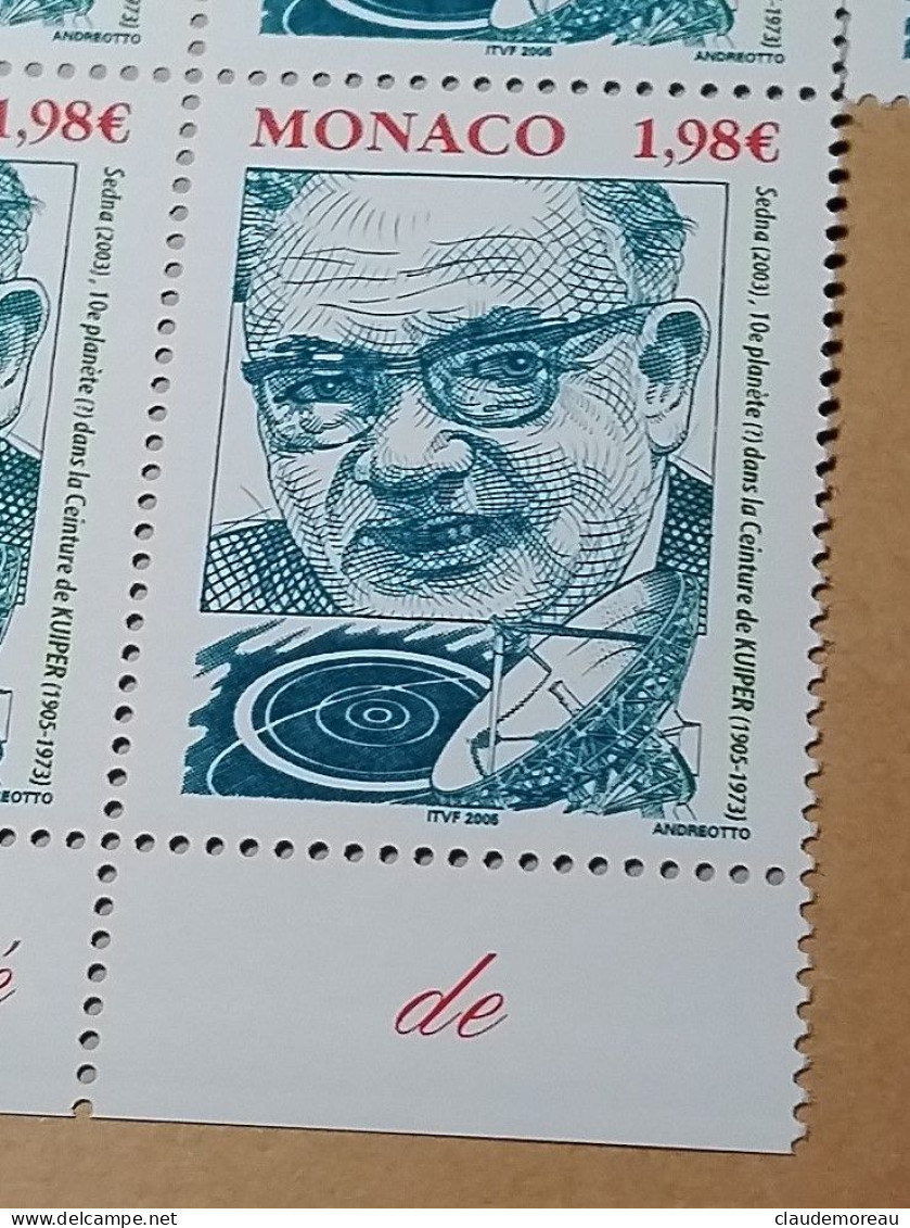 MONACO  PIETER KUIPER  NEUF ** N° 2500 - Unused Stamps
