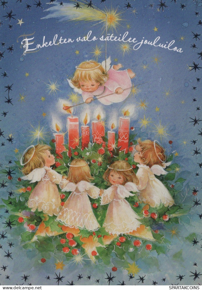 ANGEL CHRISTMAS Holidays Vintage Postcard CPSM #PAH476.GB - Anges