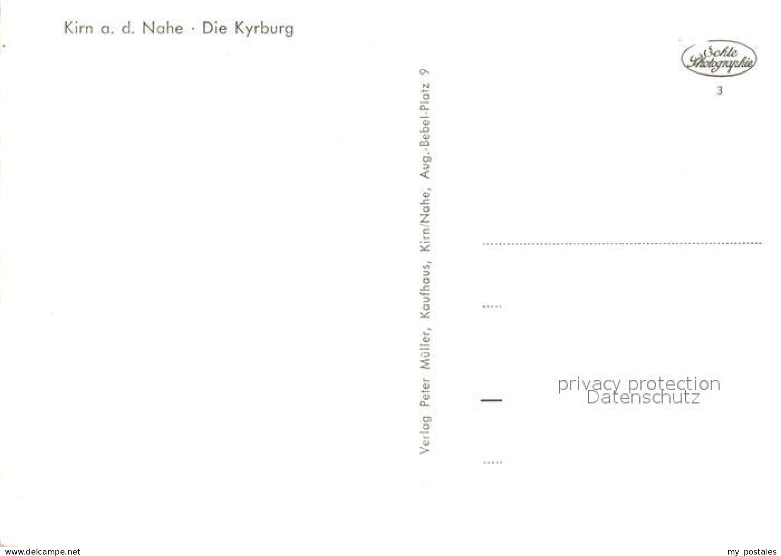 73310006 Kirn Nahe Blick Zur Kyrburg Burgruine Kirn Nahe - Kirn