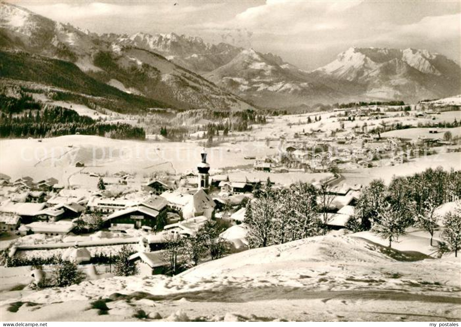 73310002 Reit Winkl Winterpanorama Mit Blick Zum Kaisergebirge Reit Winkl - Reit Im Winkl