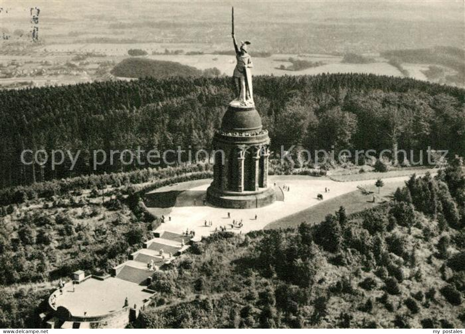 73310001 Detmold Hermannsdenkmal Teutoburger Wald Fliegeraufnahme Detmold - Detmold