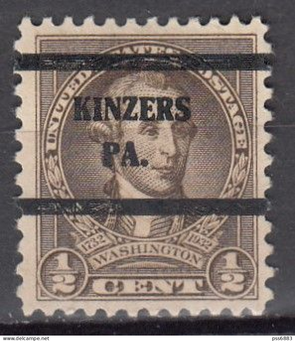 USA LOCAL Precancel/Vorausentwertung/Preo From PENNSYLVANIA - Kinzers Type L-1 TS - Precancels