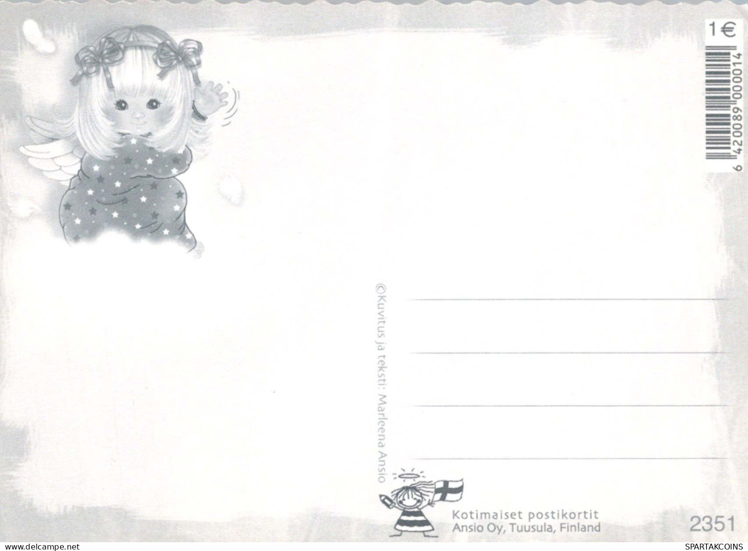 ÁNGEL Navidad Vintage Tarjeta Postal CPSM #PBP316.ES - Engel