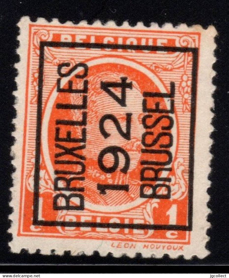 Typo 92A (BRUXELLES 1924 BRUSSEL) - O/used - Typo Precancels 1922-31 (Houyoux)