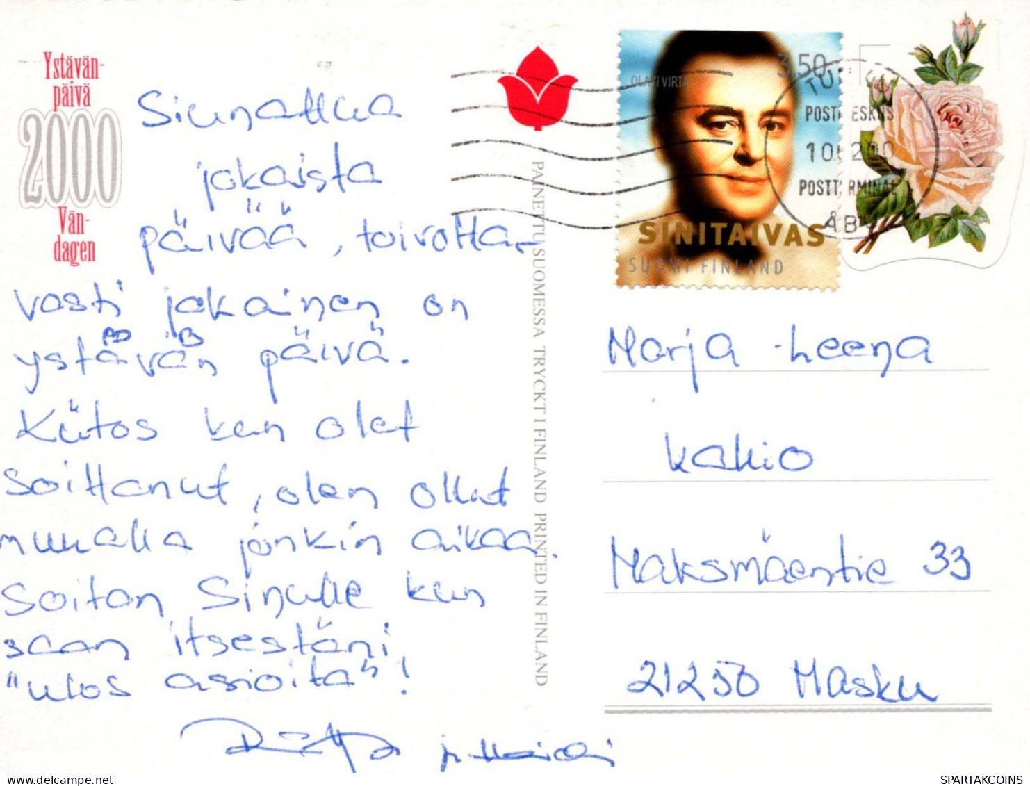 FLORES Vintage Tarjeta Postal CPSM #PAR758.ES - Fleurs