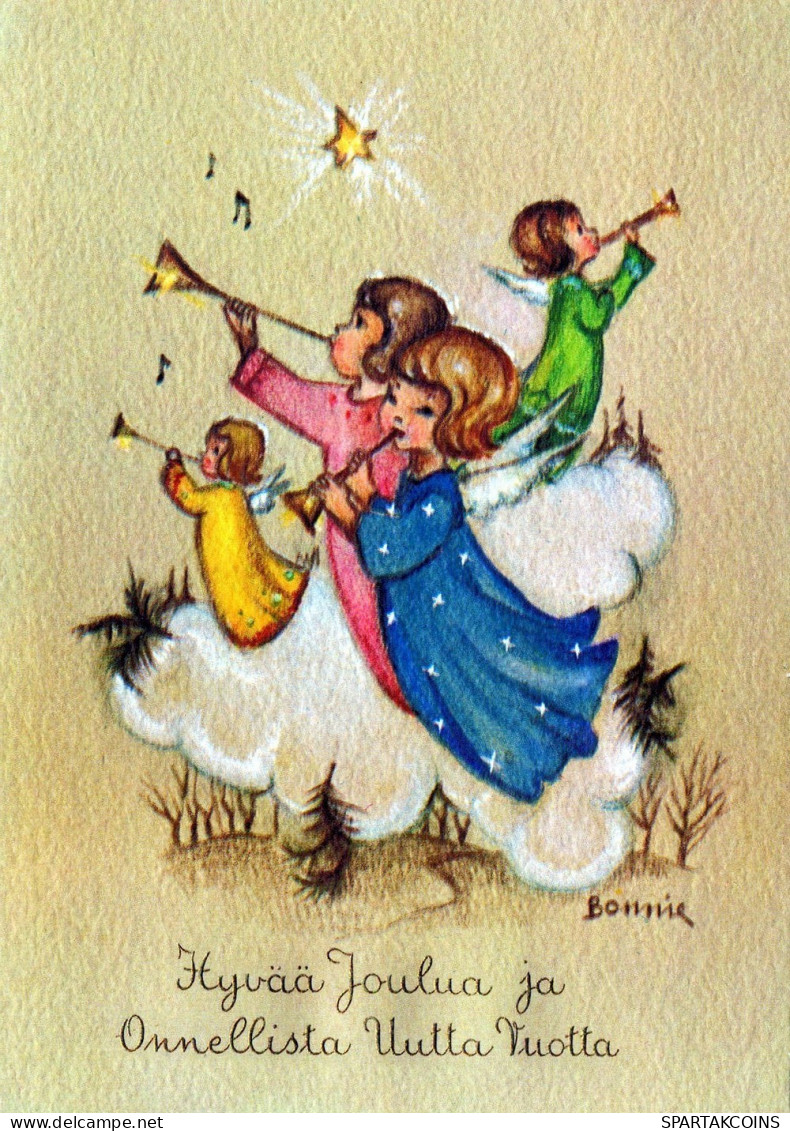 ÁNGEL NAVIDAD Vintage Tarjeta Postal CPSM #PAG905.ES - Anges