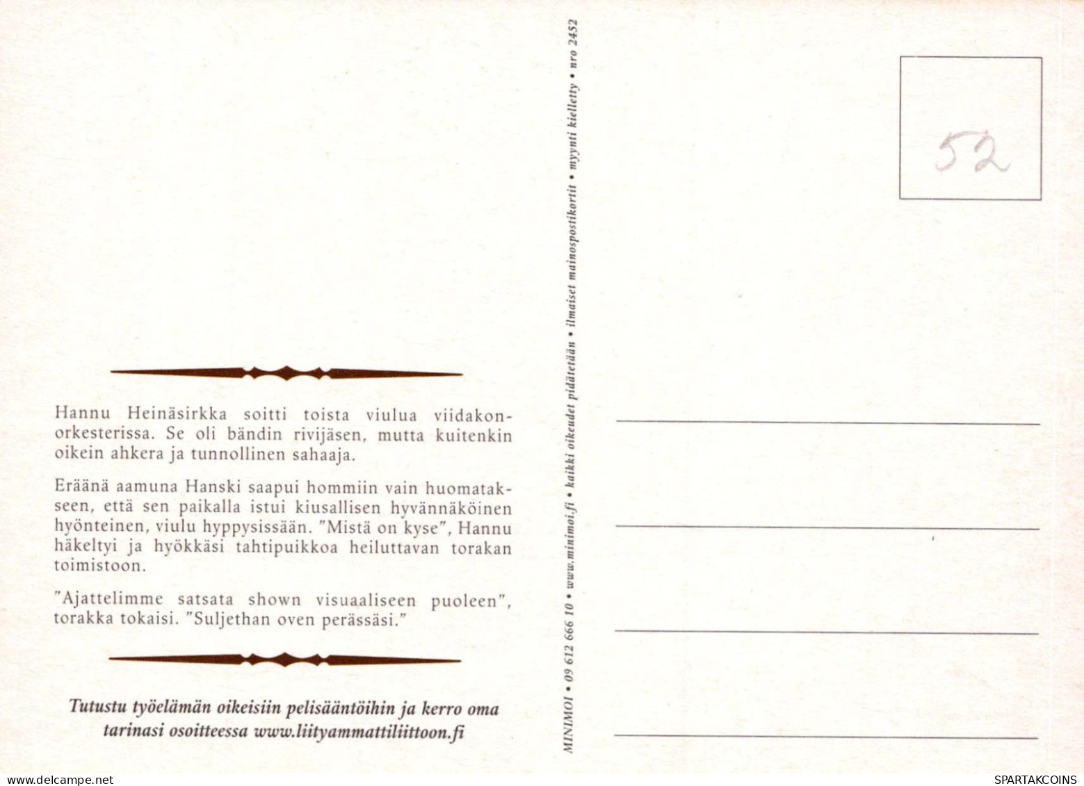 HUMOUR DESSIN ANIMÉ Vintage Carte Postale CPSM #PBV551.FR - Humor