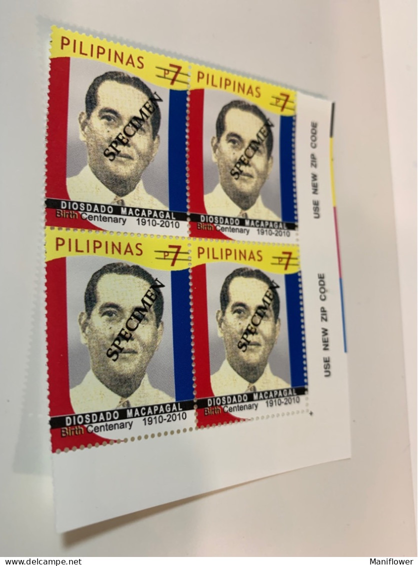 Philippines Stamp MNH Specimen Block 2010 Birthday - Philippinen