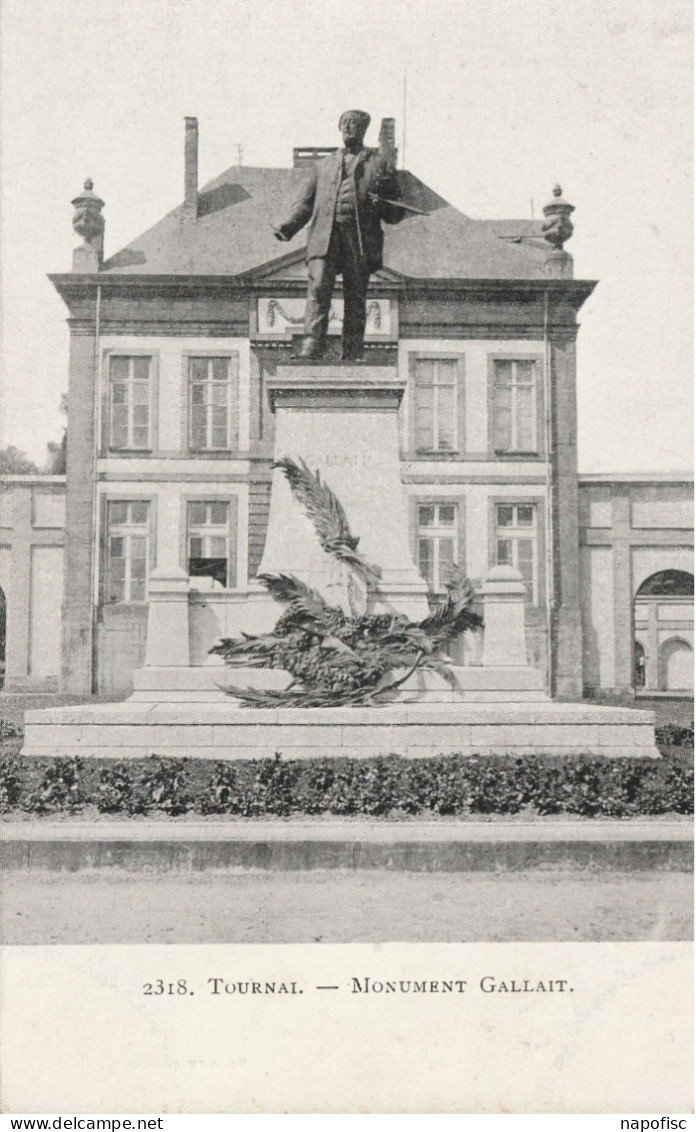 104-Tournai-Doornik  Monument Gallait - Tournai