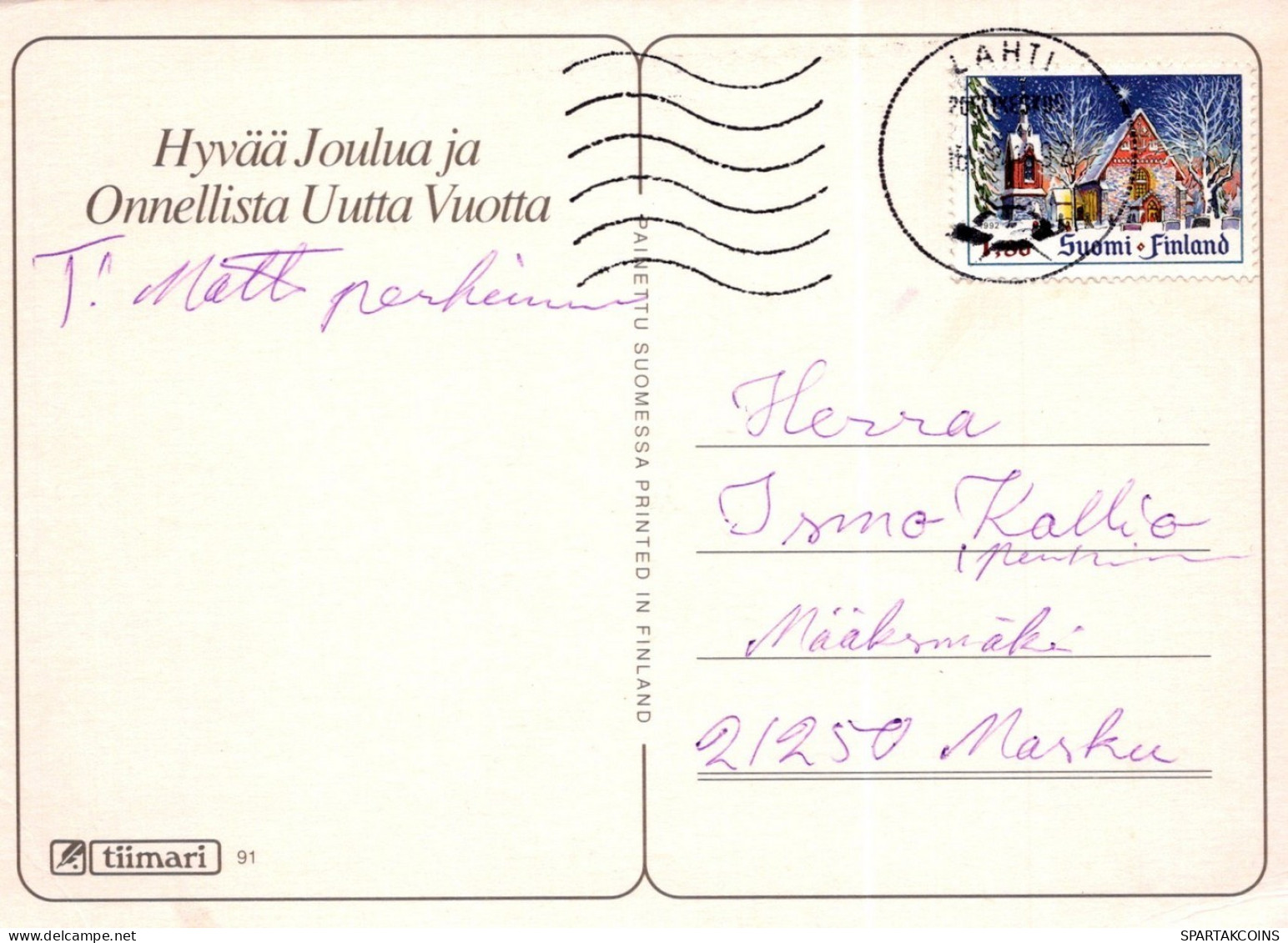 ANGE NOËL Vintage Carte Postale CPSM #PAJ357.FR - Engelen